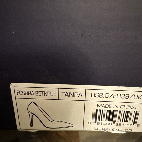 French Connection Patent Faux Leather Pumps US Size 8.5 - Picture 8 of 11